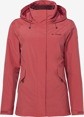 VAUDE Jacke ' Rosemoor 3in1 II ' in Rot: Vorderseite