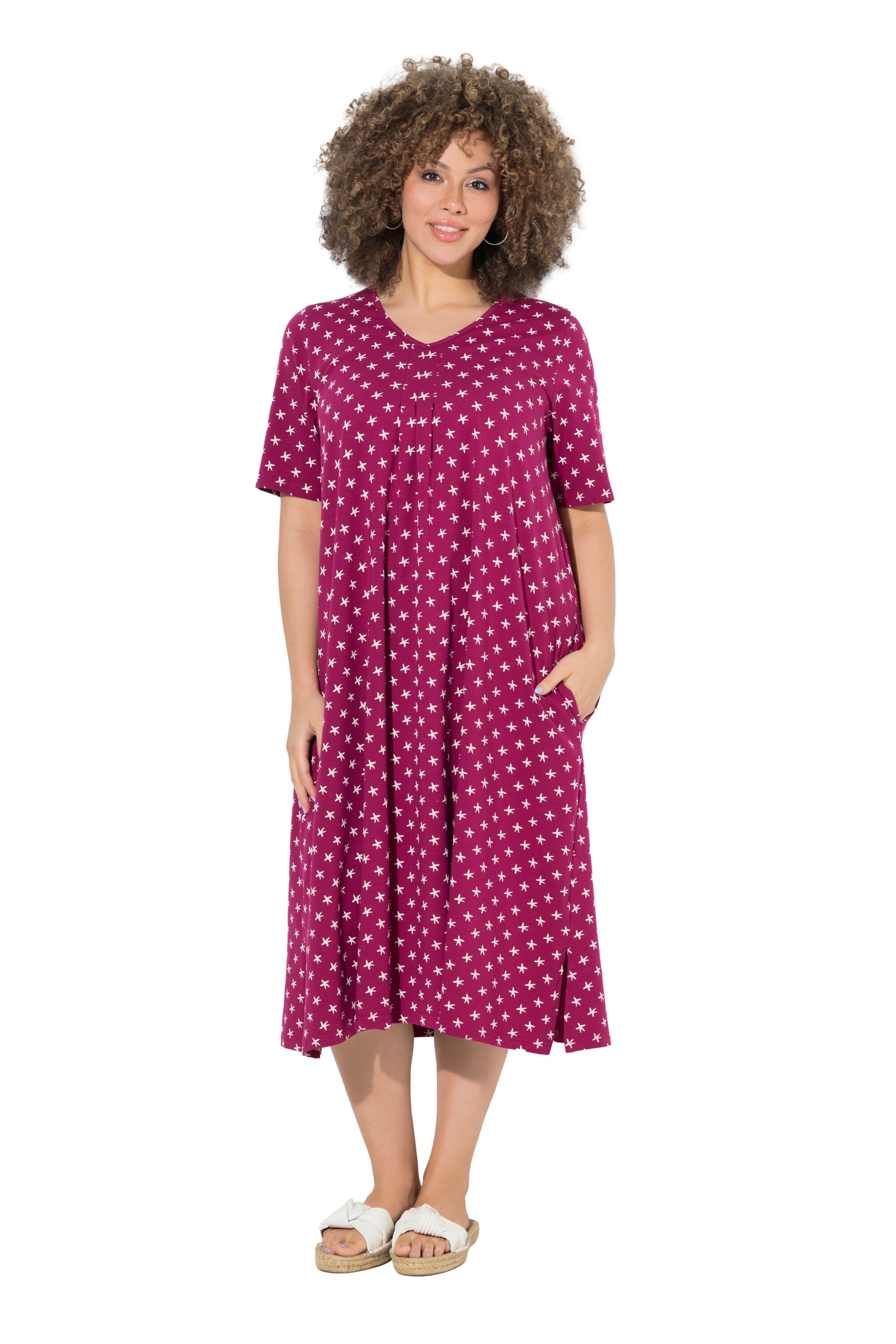 Ulla Popken Dress in Red: front