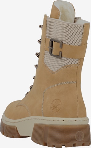 Rieker Lace-Up Ankle Boots in Beige