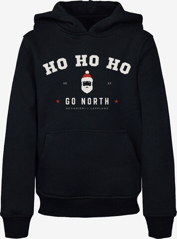 F4NT4STIC Sweatshirt 'Ho Ho Ho Santa Claus Weihnachten' in Black: front