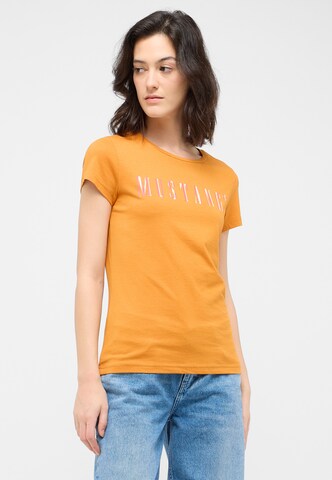 MUSTANG T-Shirt 'Loa' in Orange