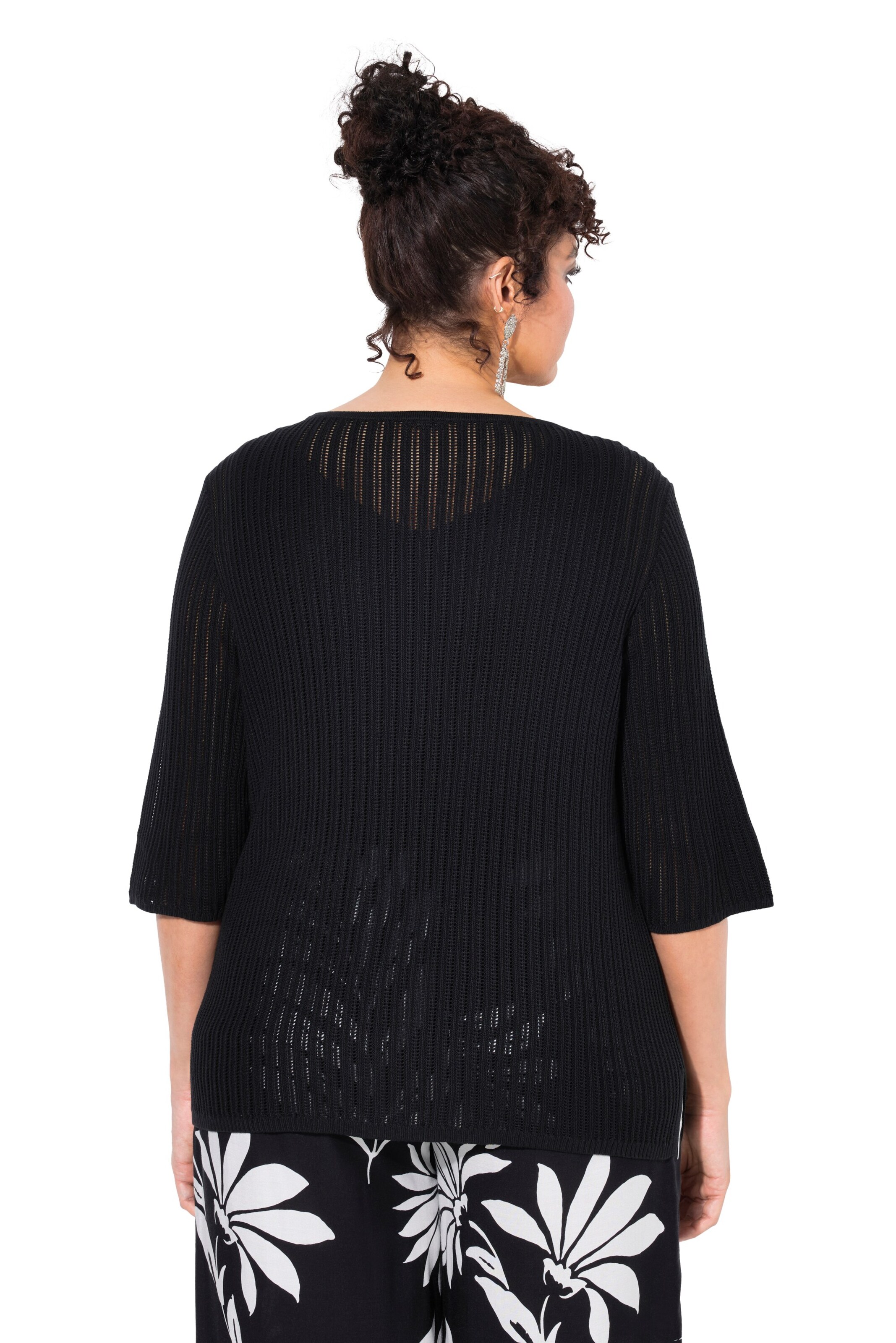 Ulla Popken Pullover in Schwarz