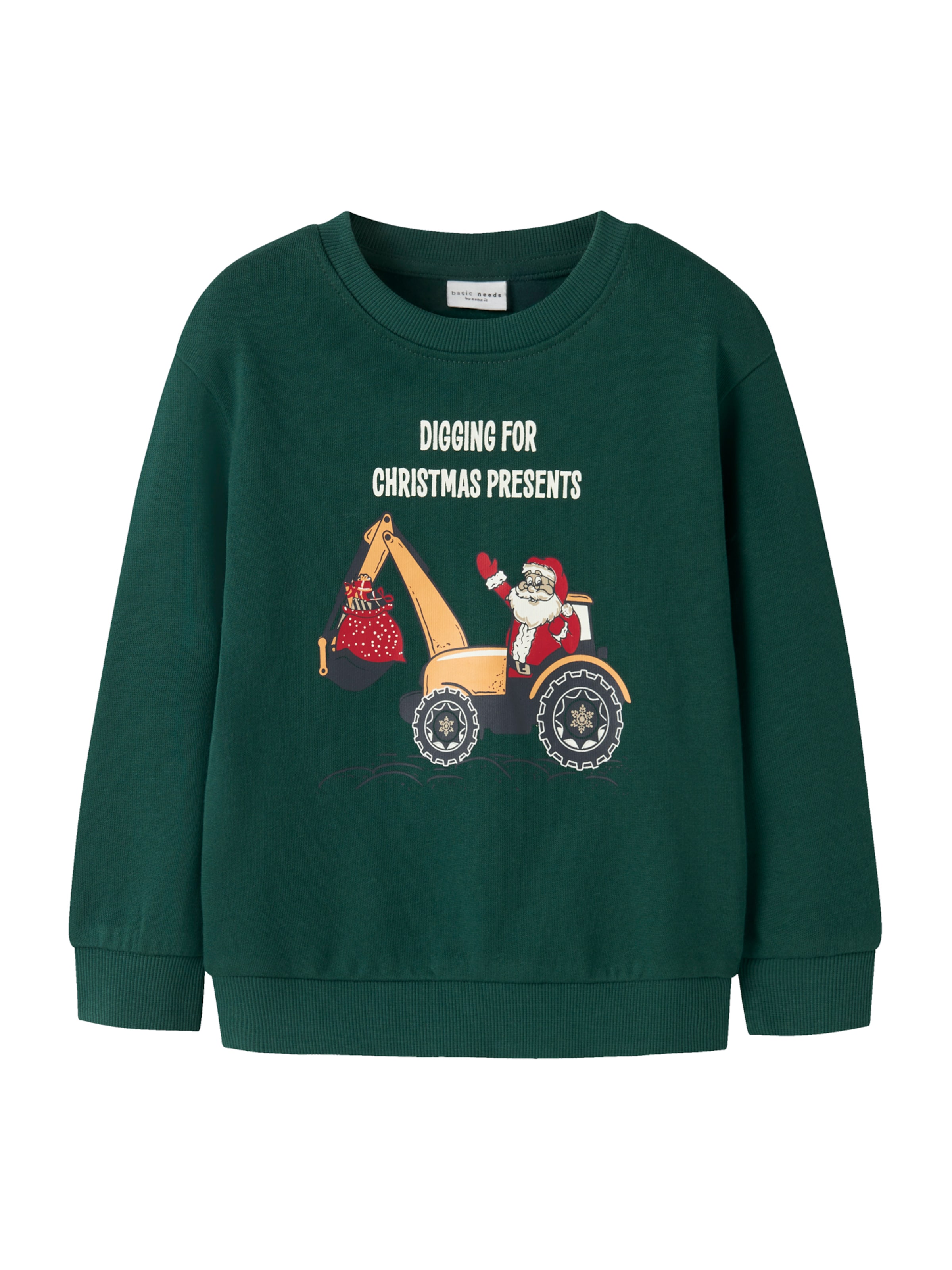 Sweat 'NMMVISMAS' NAME IT en vert : devant