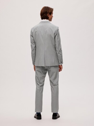 SELECTED HOMME Regular fit Business blazer 'ROSS' in Grey