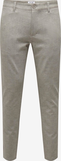 Only & Sons Chino 'Mark' in de kleur Stone grey / Wit, Productweergave