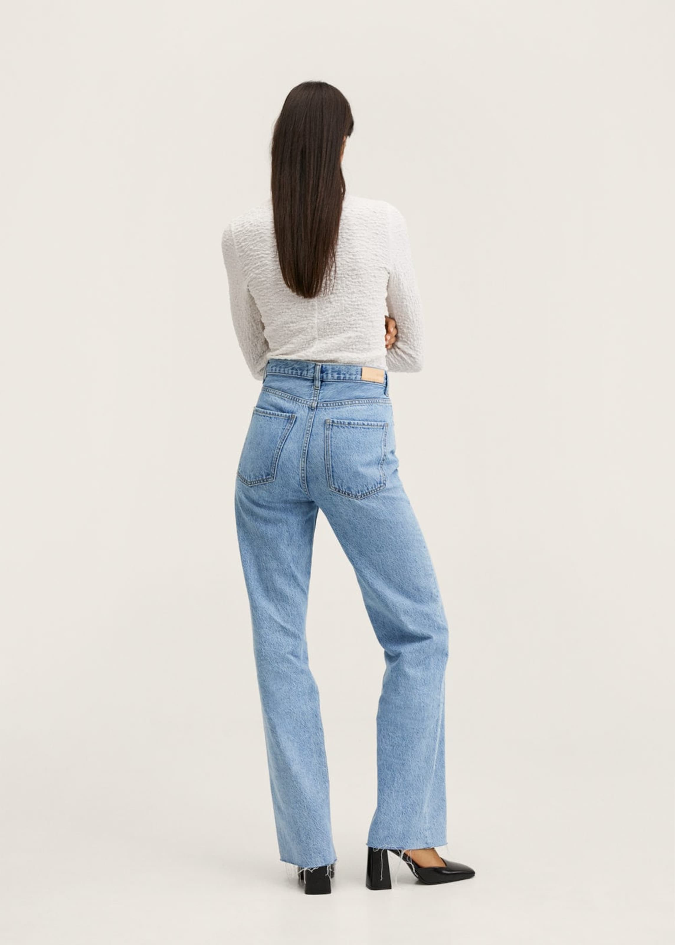 Frauen Große Größen MANGO Jeans 'Nora' in Blau - WZ92595