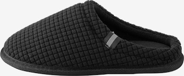 Next - Zapatillas de casa en negro: frente