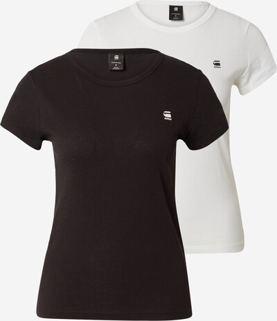 G-Star RAW T-shirt 'Eyben' en noir / blanc, Vue avec produit