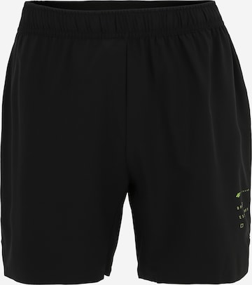 4F Regular Workout Pants in Black: front