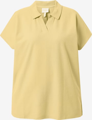 Ulla Popken Poloshirt in Gelb: Vorderseite