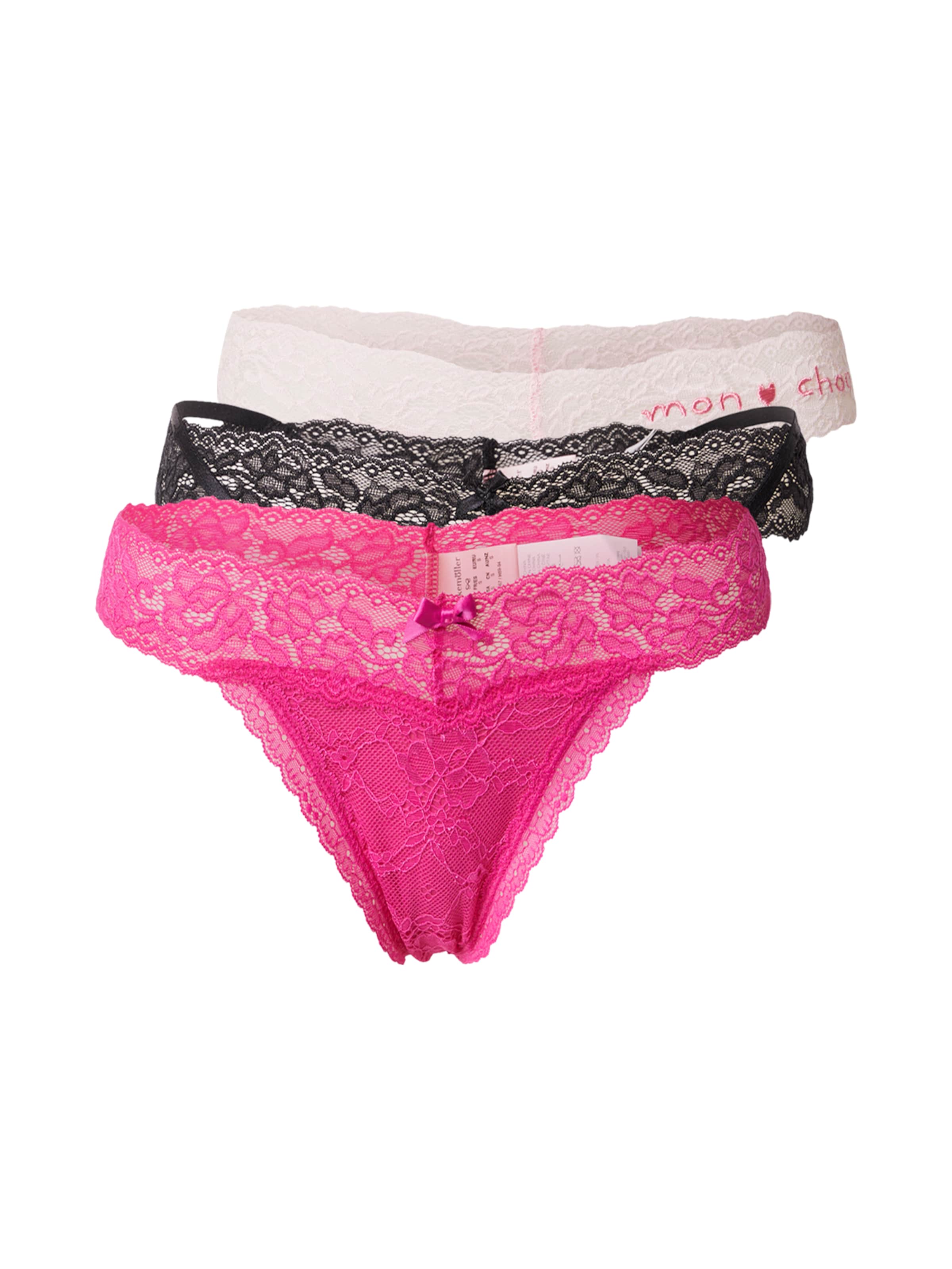 Hunkemöller - Tanga en rosa: frente