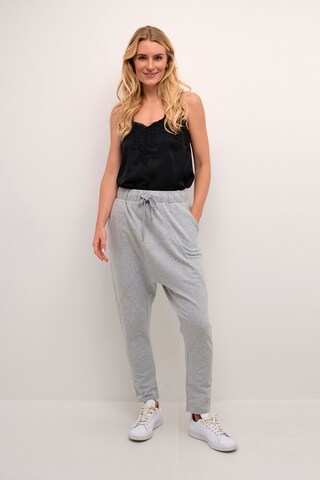 Cream Tapered Harem trousers 'Beky' in Grey