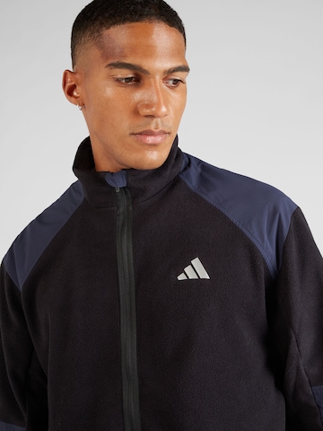 ADIDAS PERFORMANCE Athletic fleece jacket in Black