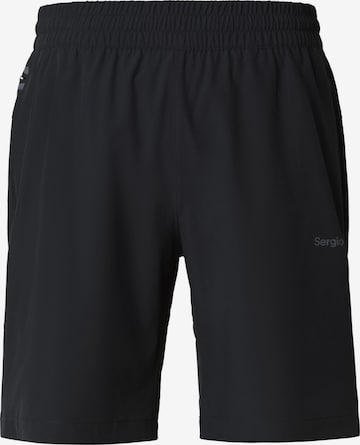 Regular Pantalon de sport 'Arcata' Sergio Tacchini en noir : devant