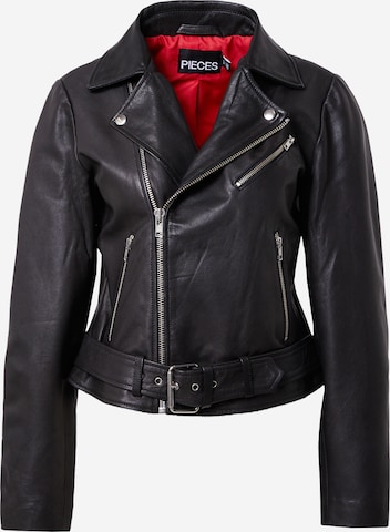 PIECES Between-Season Jacket 'NICOLINA' in Black: front