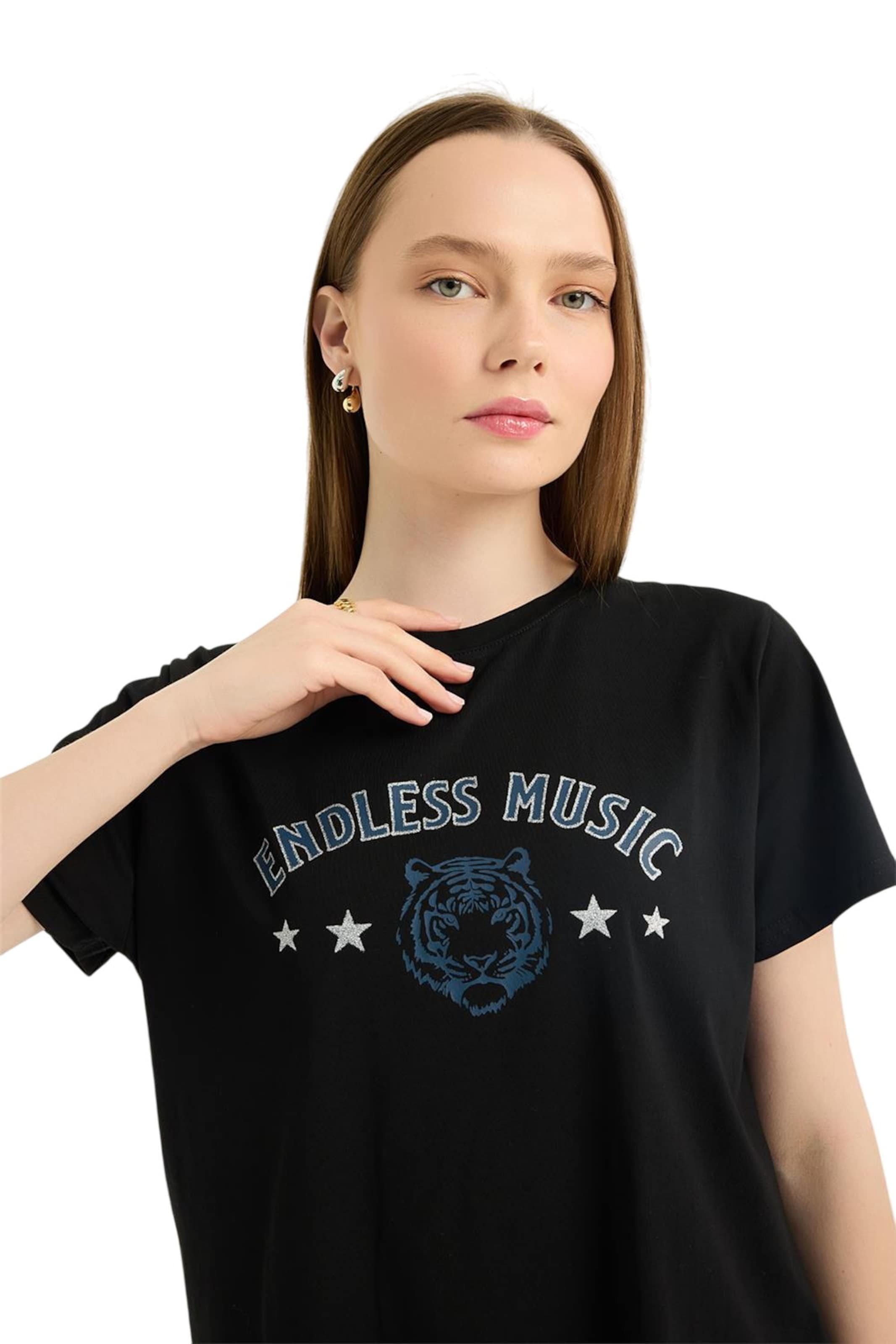 HOME STORE T-Shirt in Schwarz