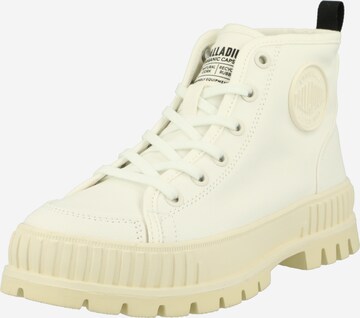 Palladium Veterboots in Wit: voorkant