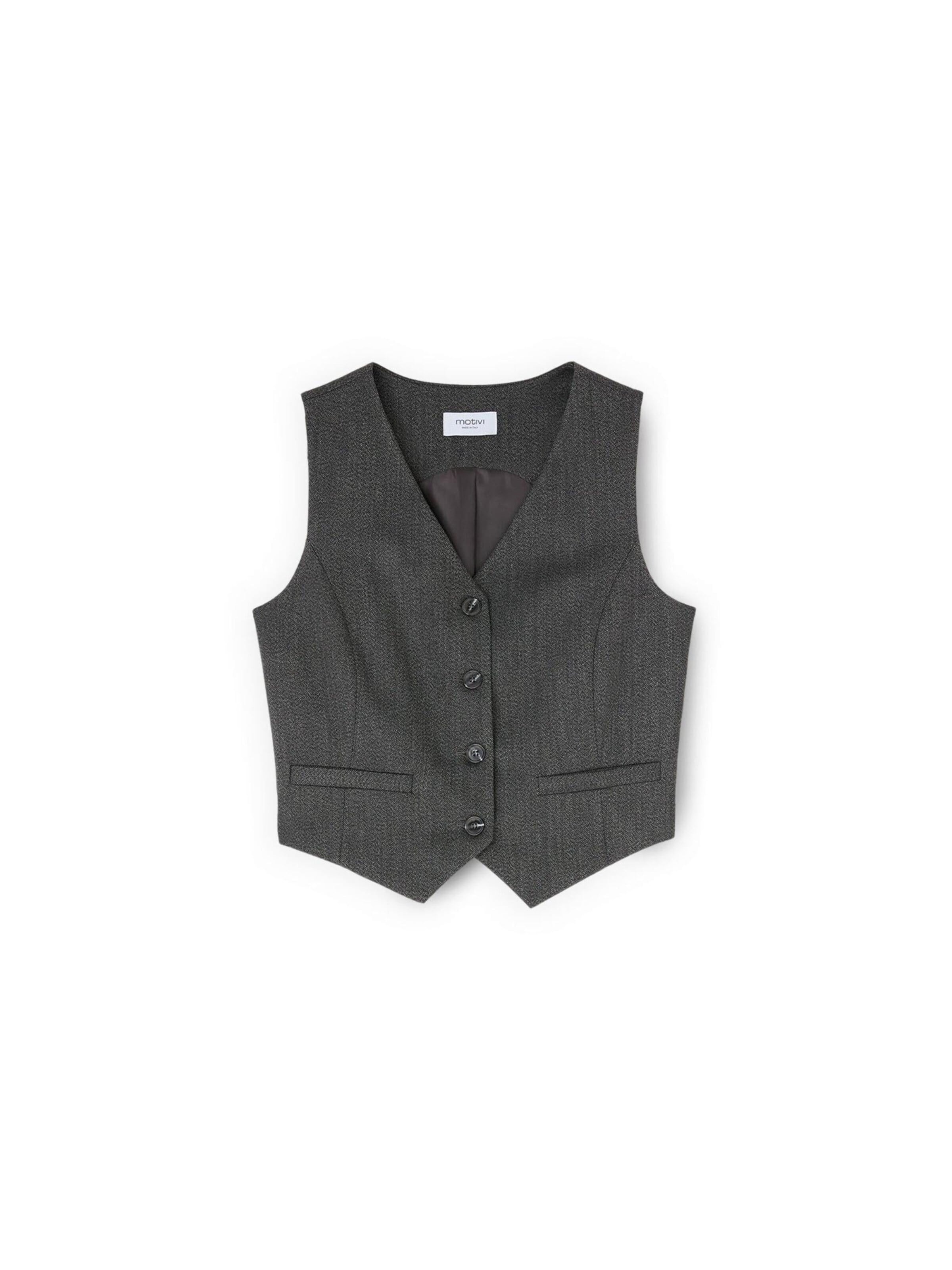 MOTIVI - Chaqueta de entretiempo en gris: frente