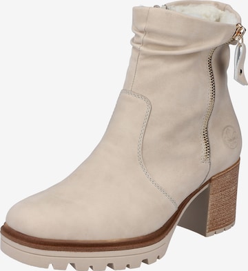 Bottines Rieker en beige : devant