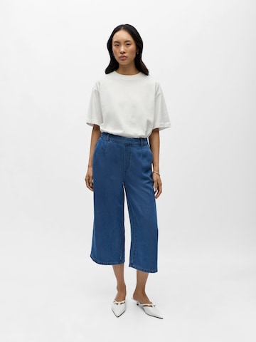 OBJECT Wide Leg Housut 'OBJFRAME' värissä sininen