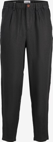 JACK & JONES Pleat-Front Pants 'Karl Matsson' in Black: front