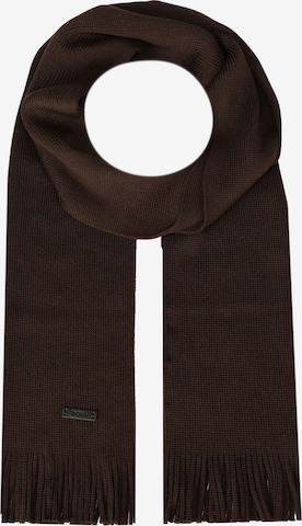 BOSS Schal 'Albas ' in Braun: Vorderseite