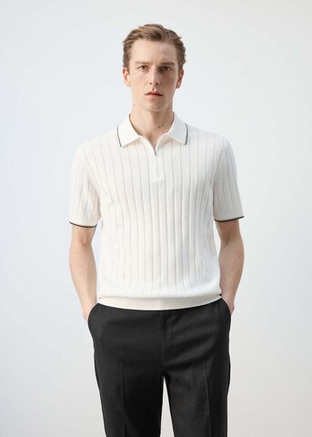 MANGO MAN Poloshirt 'Baluard' in Weiß: Vorderseite