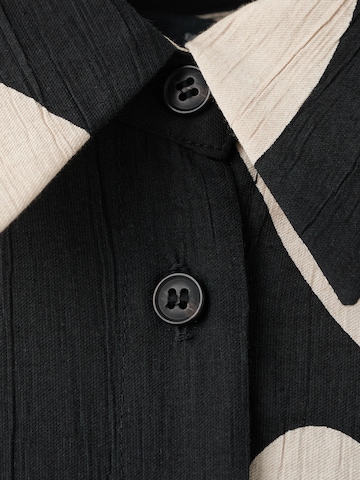 MANGO Košeľové šaty 'NIKITA' - Čierna