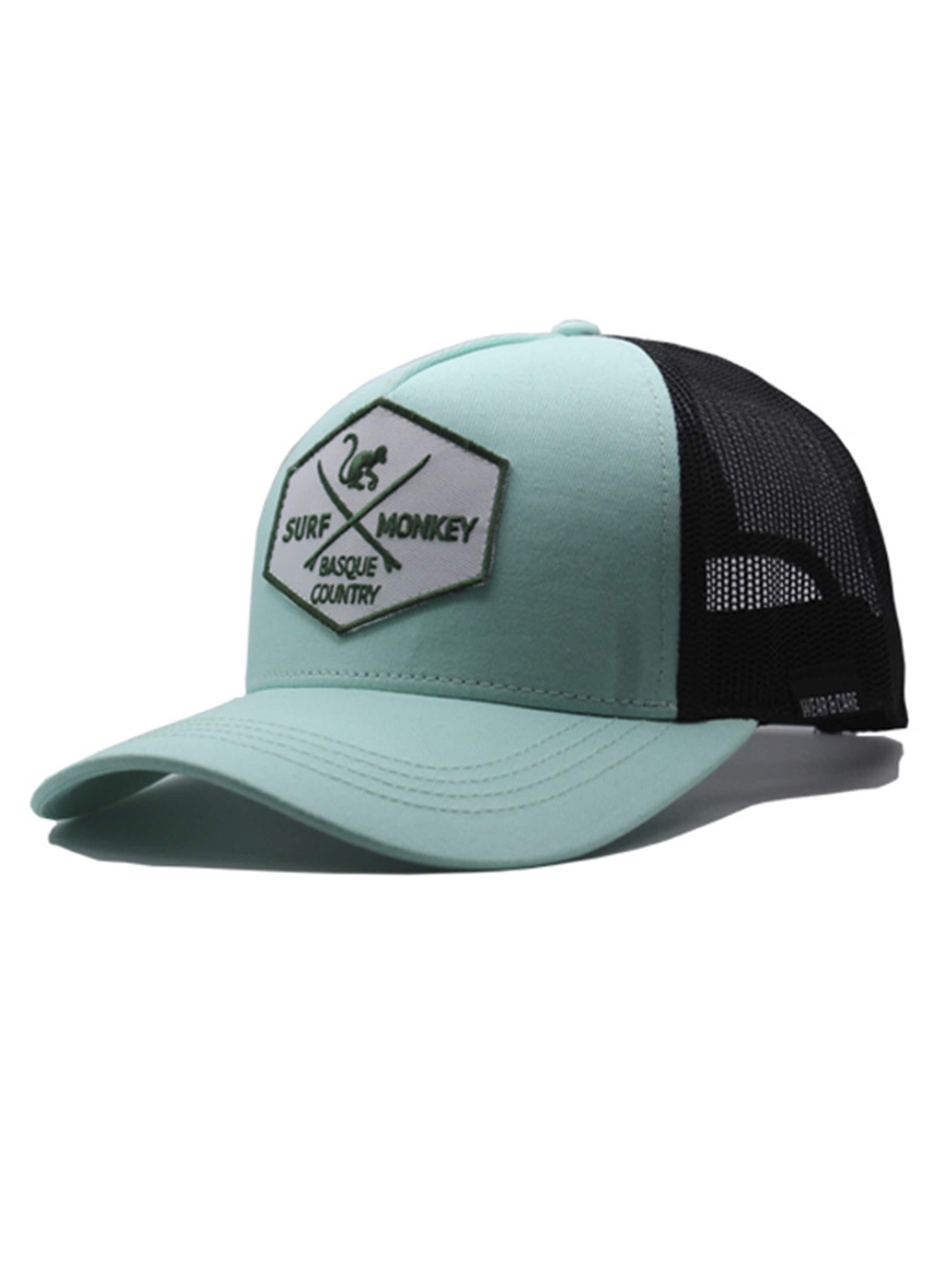 Surf Monkey - Gorra deportiva en verde: frente
