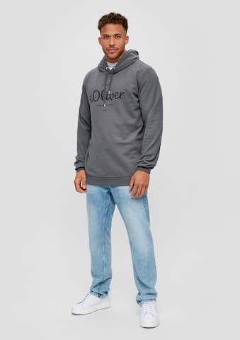 s.Oliver Men Tall Sizes Sweatshirt in Grey