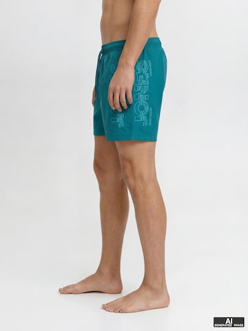 JACK & JONES Swimming shorts 'Jack & Jones Heren Zwemshort JPSTMAUI WAVE Logo Effen' in Green