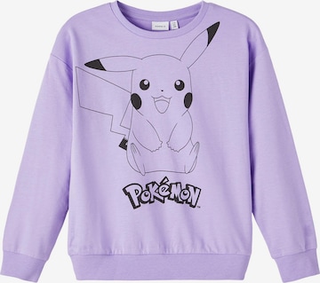 NAME IT Sweatshirt 'Fyri' in Purple: front