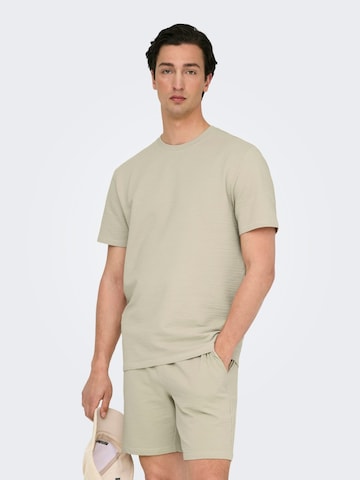 Only & Sons Shirt 'Kian' in Beige: voorkant