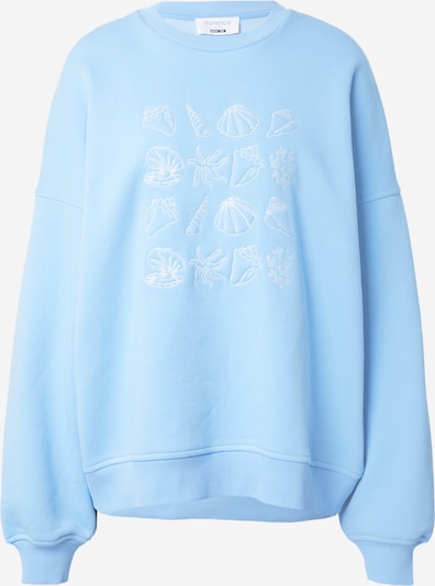 florence by mills exclusive for ABOUT YOU Sweatshirt 'June' (OCS) in hellblau / weiß, Produktansicht