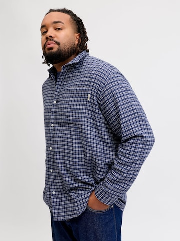 Coupe regular Chemise Jack & Jones Plus en bleu