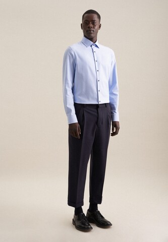 SEIDENSTICKER Slim fit Zakelijk overhemd in Blauw