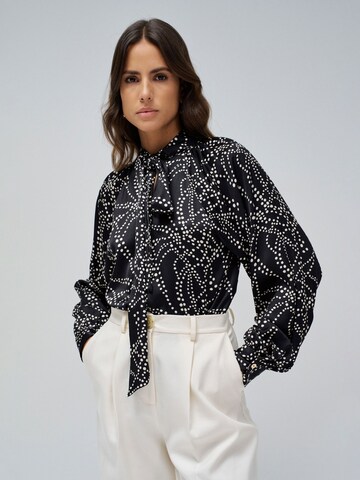 Salsa Jeans Blouse in Zwart: voorkant