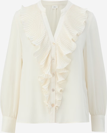 s.Oliver BLACK LABEL Blouse in Beige: voorkant