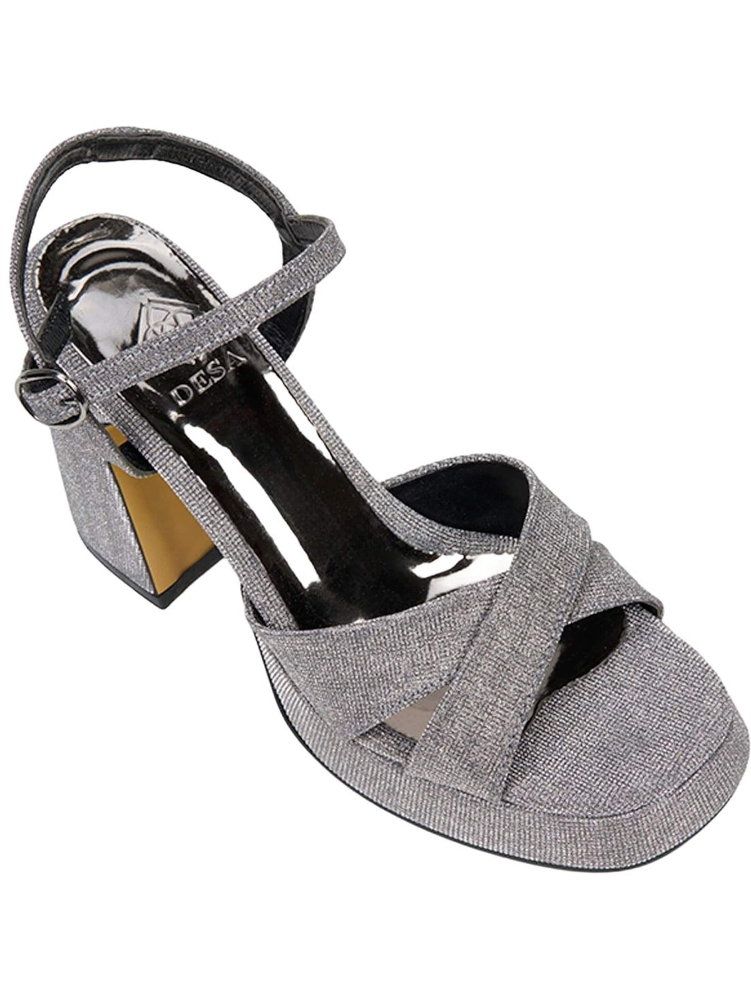 Desa Sandalen met riem 'Pumps' in Grijs