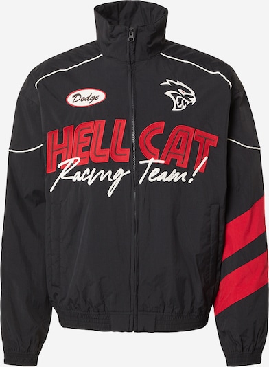 Demisezoninė striukė 'HELLCAT' iš HOLLISTER, spalva – raudona / juoda / balta, Prekių apžvalga