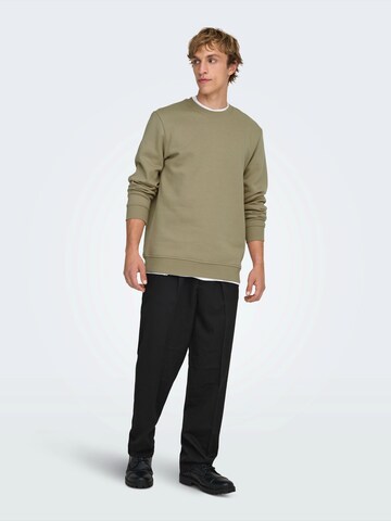 Only & Sons Mikina 'ONSCONNOR' – zelená