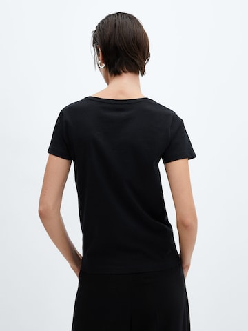 MANGO Shirt in Black