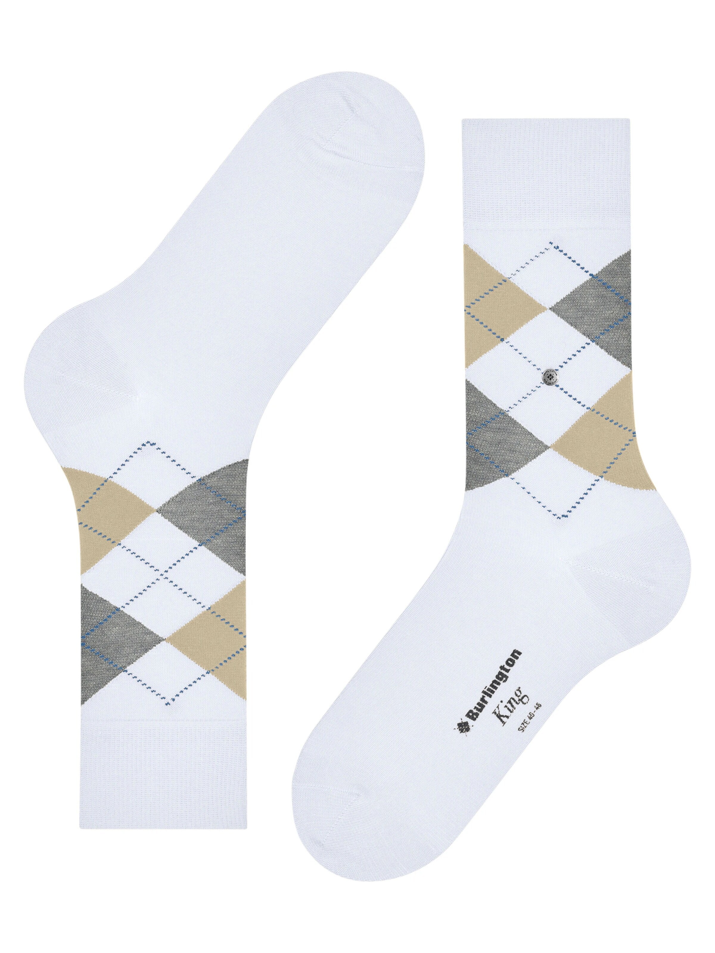 BURLINGTON Socks 'King' in White