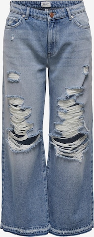 ONLY Wide leg Jeans in Blauw: voorkant