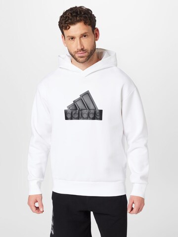 ADIDAS SPORTSWEAR Athletic Sweatshirt 'Future Icons Badge Of Sport' in White: front