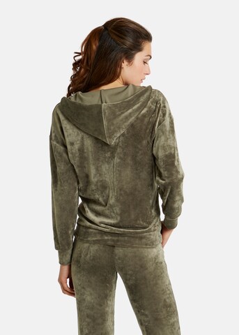 Nicowa Zip-Up Hoodie 'Compano' in Green