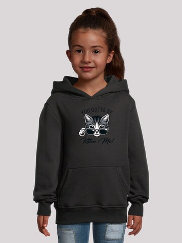 Sweat-shirt 'Kätzchen You Gotta Be Kitten Me!' F4NT4STIC en noir : devant