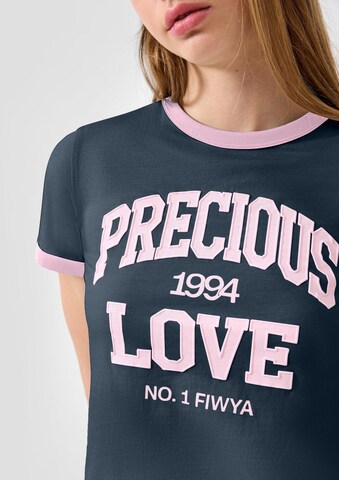 mėlyna QS Marškinėliai