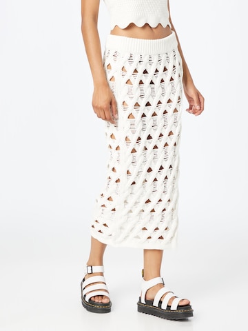 WEEKDAY Skirt in White: front
