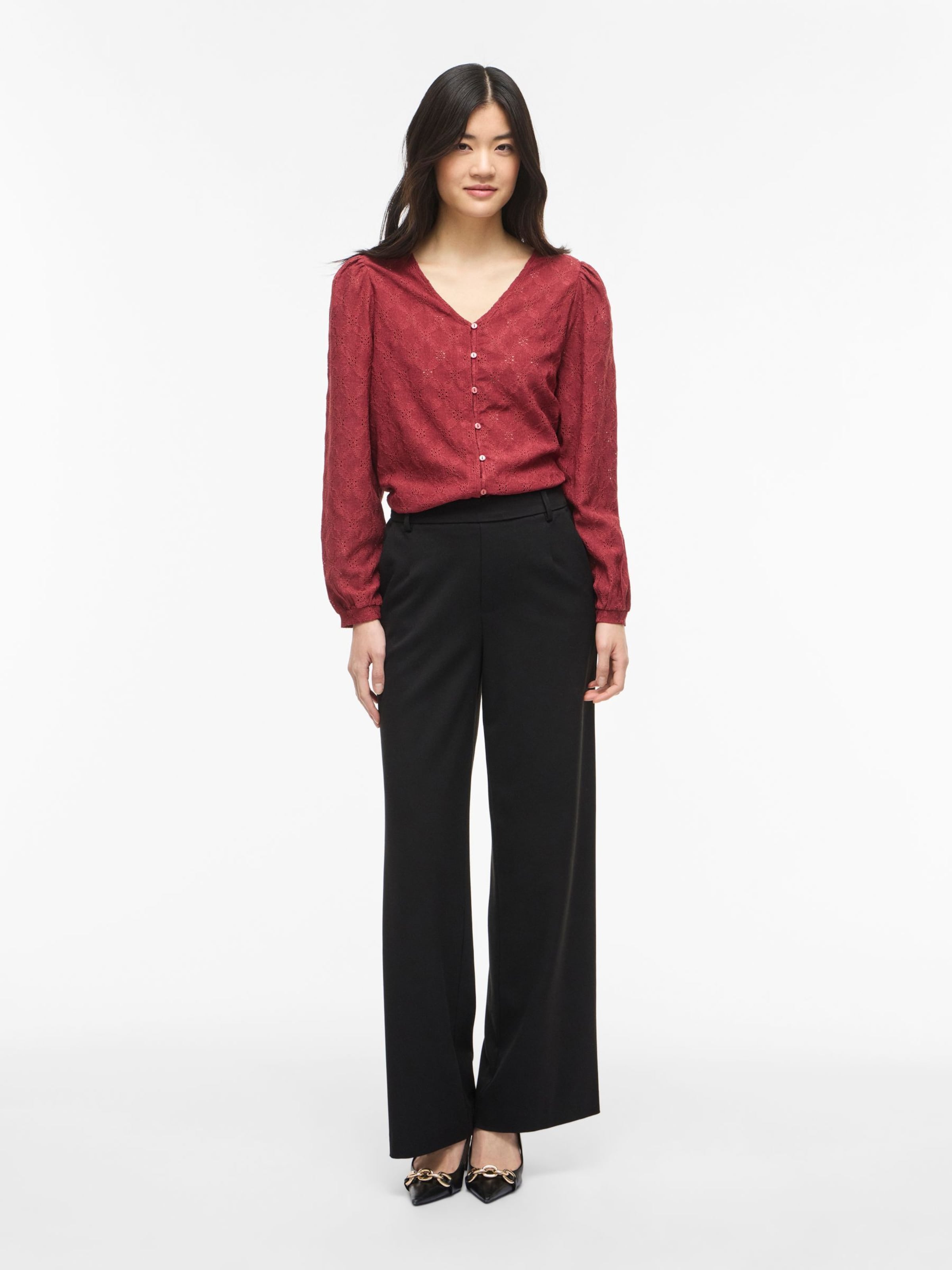 Camicia da donna di VILA in rosso